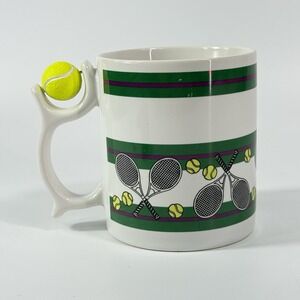 Vintage Tennis Ball Spinner Coffee Mug 1995 RPM Talus Fathers Day Retro